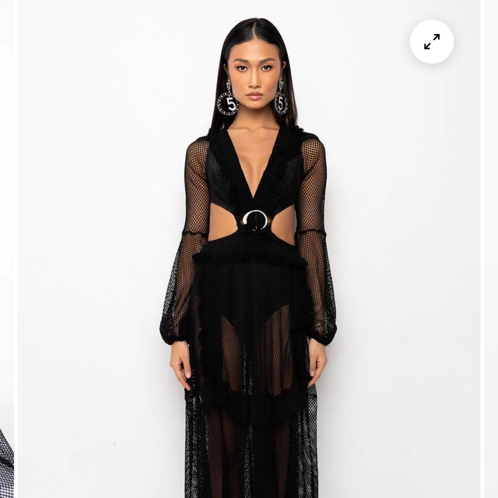 Akira Giving Off Looks Maxi Lace Dress /PatBo Inspired NWT SZ L Retail $120